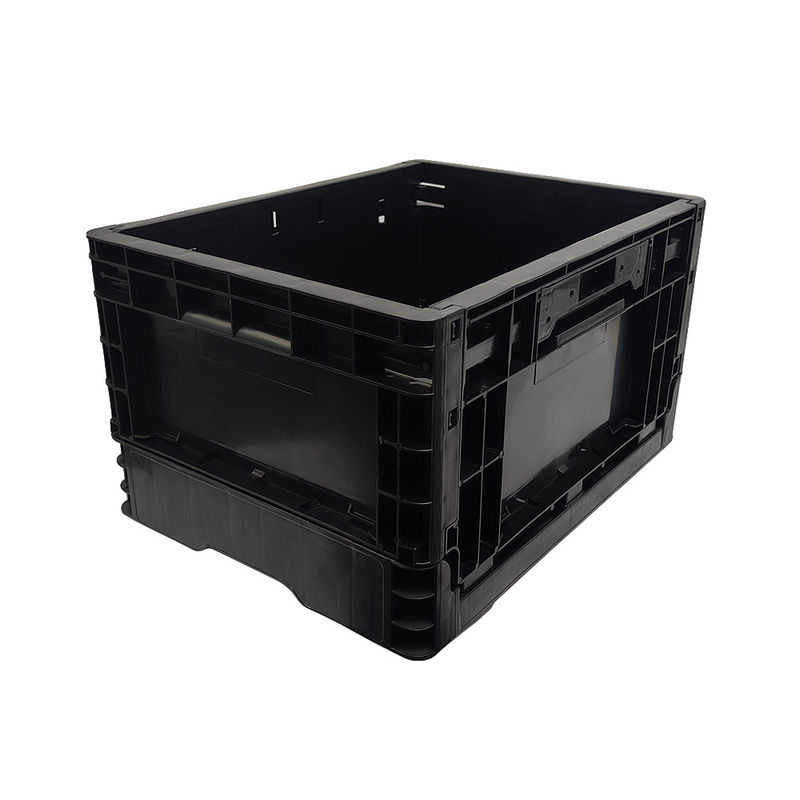 400*300*220MM schwarze, antistatische Klappkiste, Plastikumsatzkiste, Klappkiste