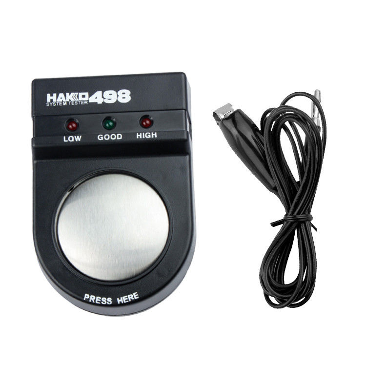 110*72*40mm Schwarz 498 Sicherheitsmesser ESD Handgelenkband Gurt Tester für EPA-Bereiche