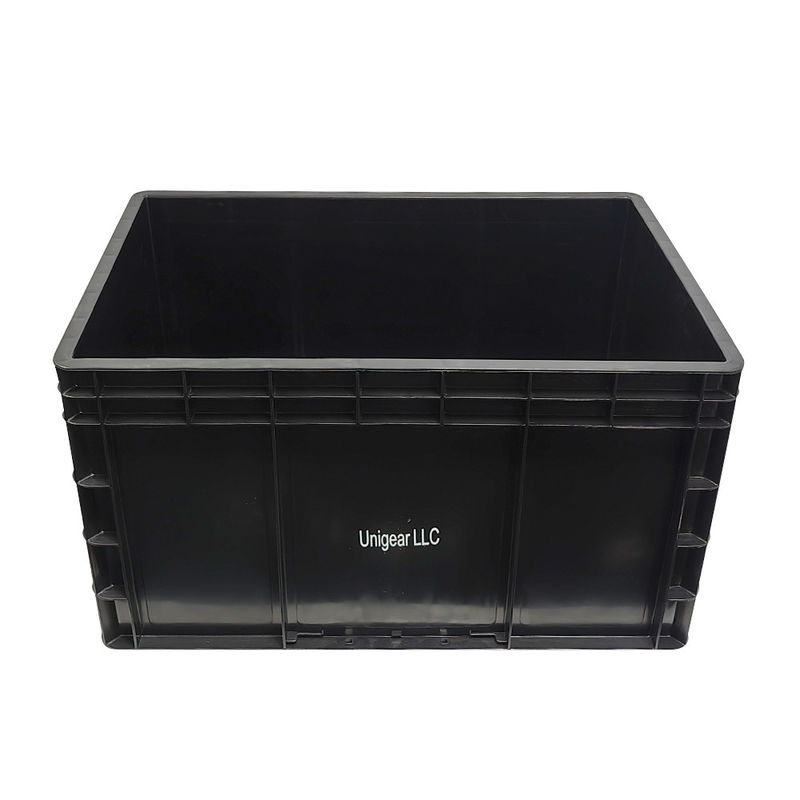 600*400*230mm Schwarze ESD Antistatische Kunststoffbox Elektronische Teile Box Antistatische Box für die Elektronikindustrie