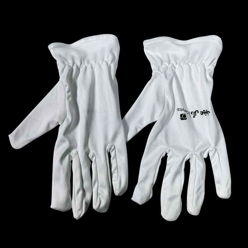 100% staubfreie Mikrofaserhandschuhe. Schmuck und Uhr Etikette Arbeitsschutz Arbeitshandschuhe