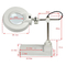 Lampe ESD 3x 5x 8x Vergrößerungsglas-Tischplattenvergrößerungs-LED sichere Werkzeuge