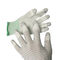 PU-Spitze beschichtete gestreifte statisch geprüfte Handschuhe, Fingerspitzen-, diekohlenstoff Standard EN388 4121 strickte