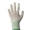 PU-Spitze beschichtete gestreifte statisch geprüfte Handschuhe, Fingerspitzen-, diekohlenstoff Standard EN388 4121 strickte